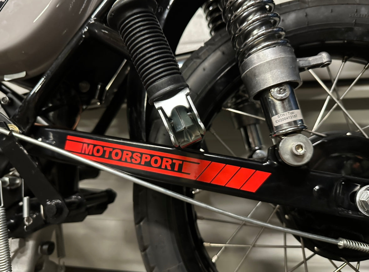 SIMADE Telegabel- und Schwingenaufkleber "COMPETITION" Set für Simson