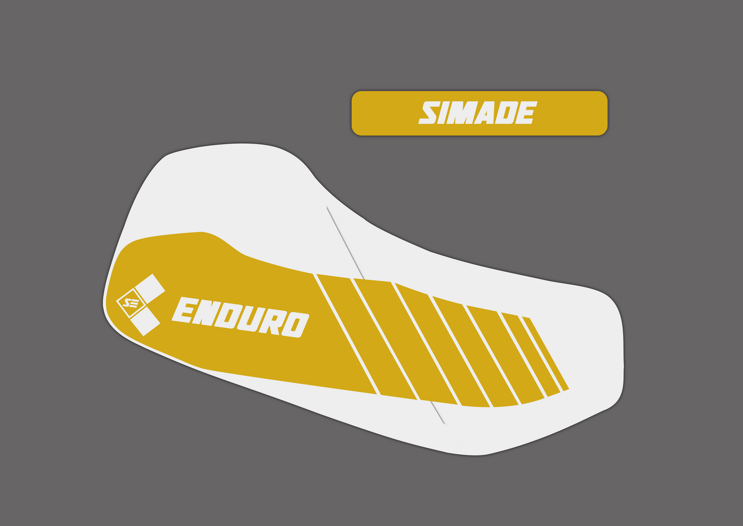 SIMADE 2x 5-teiliges Design "ENDURO" Aufkleber Set für Simson S53 / S83 Tank