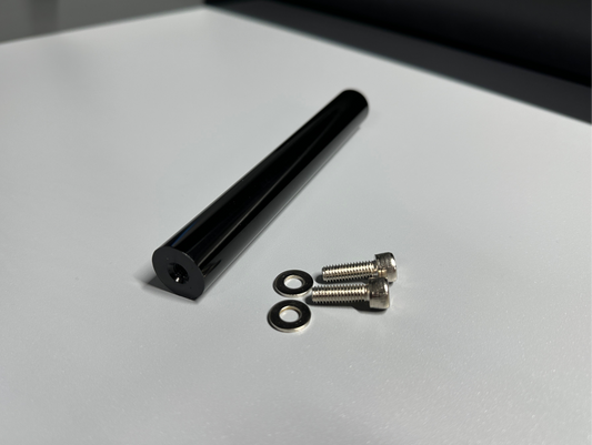 Gepäckträger Ersatzstange CNC Alu schwarz eloxiert inkl. Befestigungsschrauben für Simson S50 S51 S70