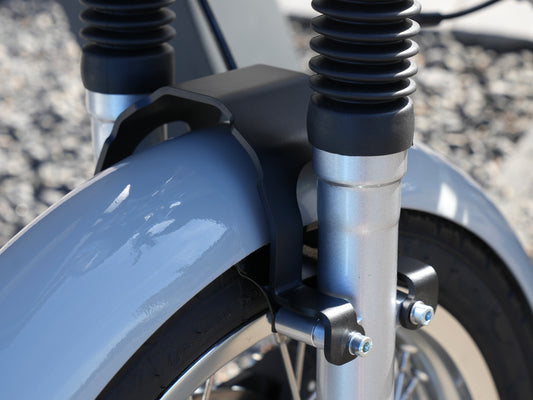 SIMADE Gabelversteifung 4mm Alu schwarz eloxiert für ZT/PZ/Sachsenmoped/DPR Telegabel