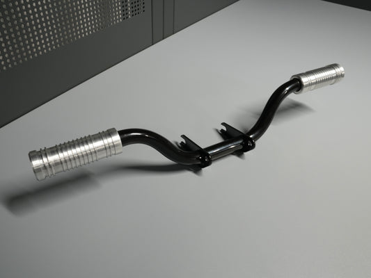 SIMADE Fußrastenträger verstärkt mit CNC Fußrasten "Street" aus hochfestem Aluminium für Simson S50 S51 S70