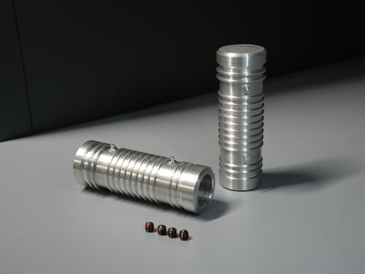 SIMADE SET Billet CNC Aufsteck-Fußrasten "Street" mit Spikes aus hochfestem Aluminium für Simson S50 S51 S70