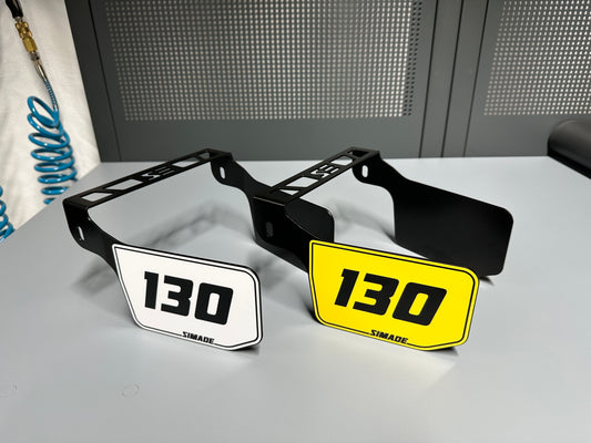 SIMADE Startnummern-Halter schwarz am Obergurt für Simson S-Baureihe S50 S51 S70