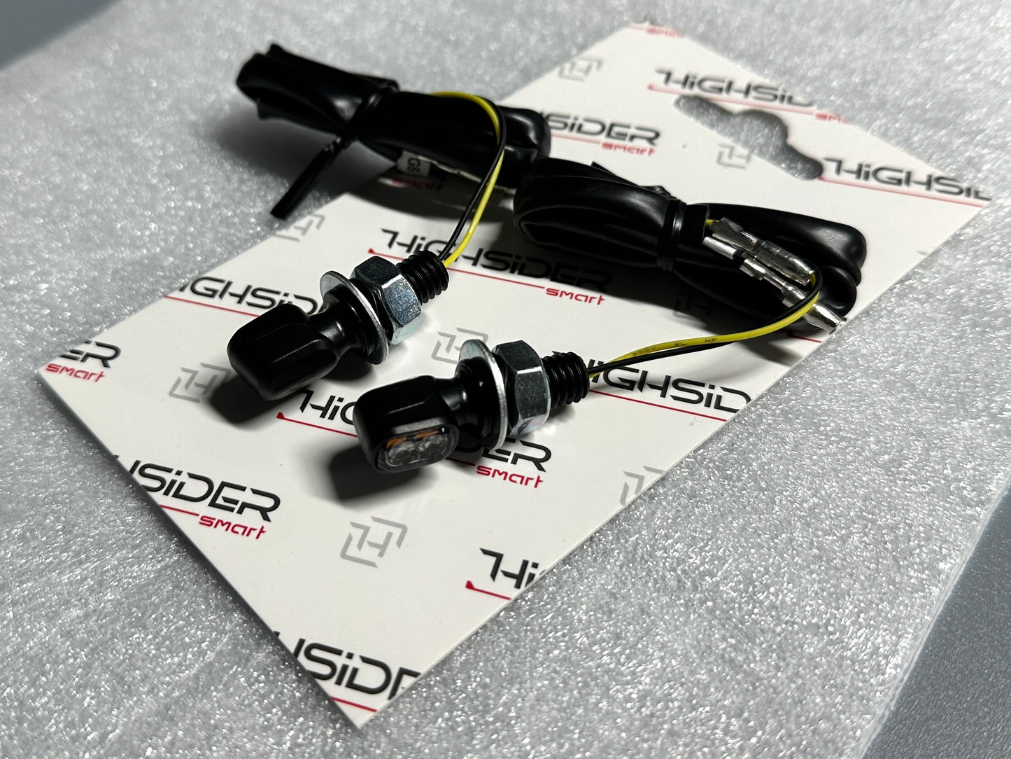 (Paar) HIGHSIDER Led Miniblinker Smart Vision-TS schwarz/getönt E-geprüft für Simson S50 S51 S70