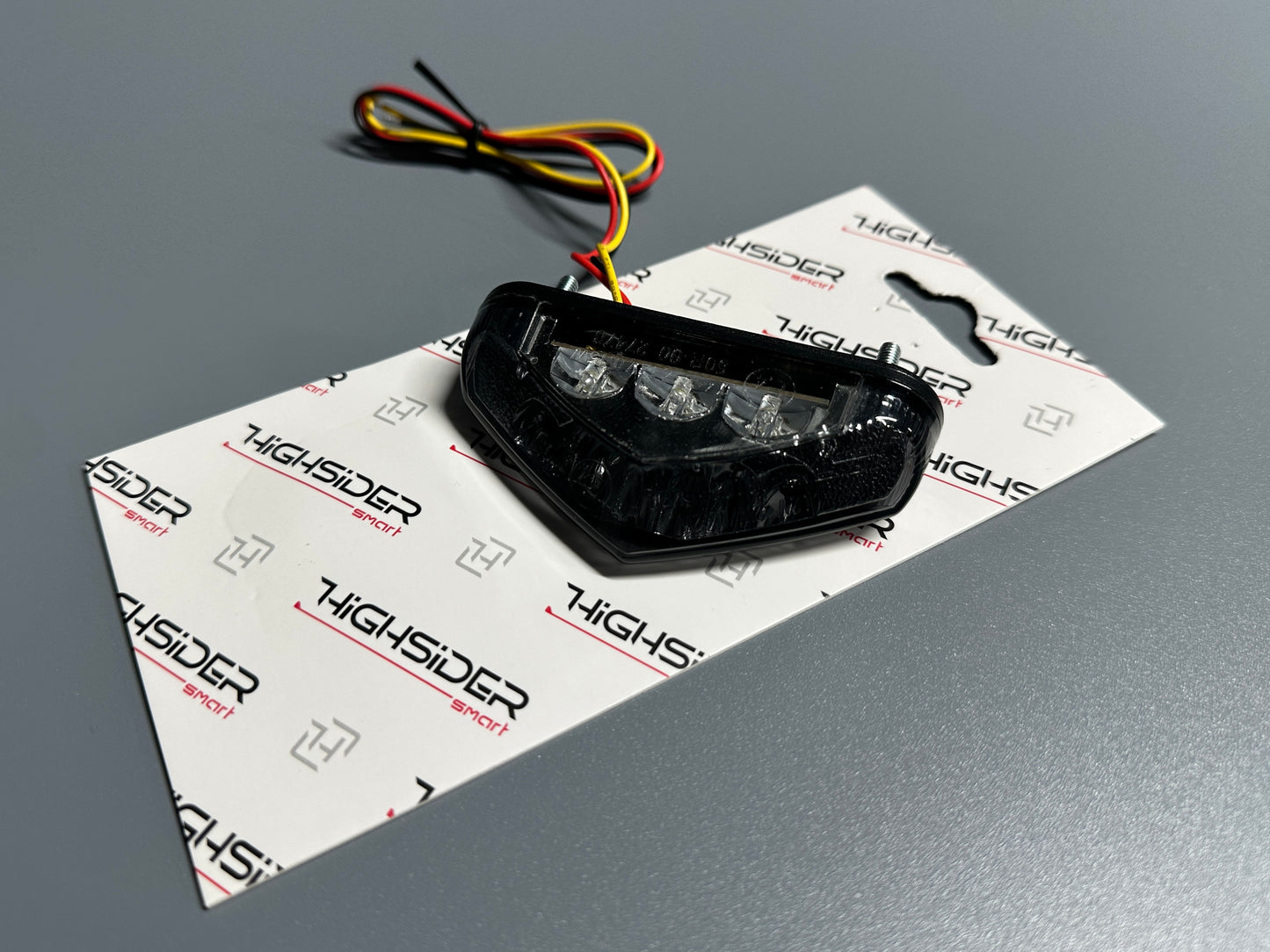 HIGHSIDER smart LED Rücklicht Schwarz getönt mit Kennzeichenbeleuchtung E-geprüft für Simson S50 S51 S70