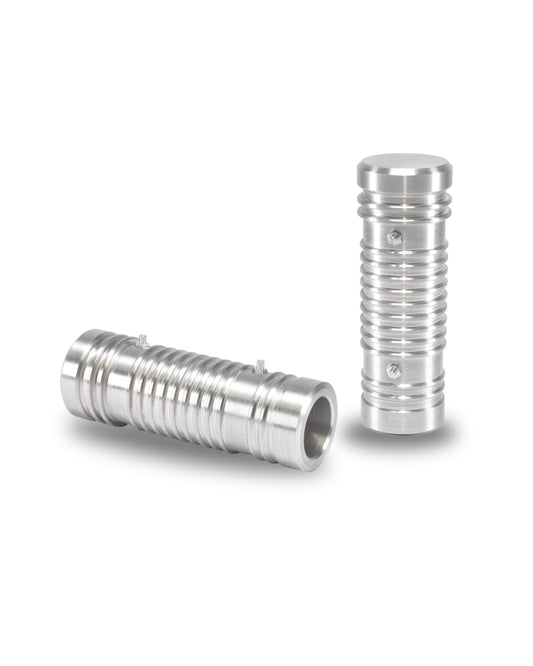 SIMADE SET Billet CNC Aufsteck-Fußrasten "Street" mit Spikes aus hochfestem Aluminium für Simson S50 S51 S70