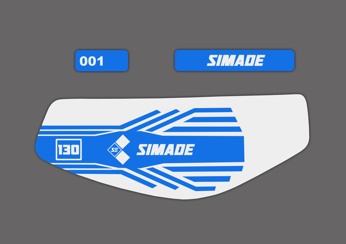 SIMADE 2x 4-teiliges Design "MTX" Aufkleber Set für Simson