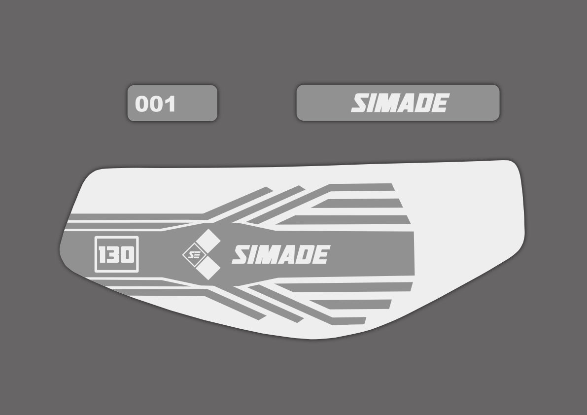 SIMADE 2x 4-teiliges Design "MTX" Aufkleber Set für Simson