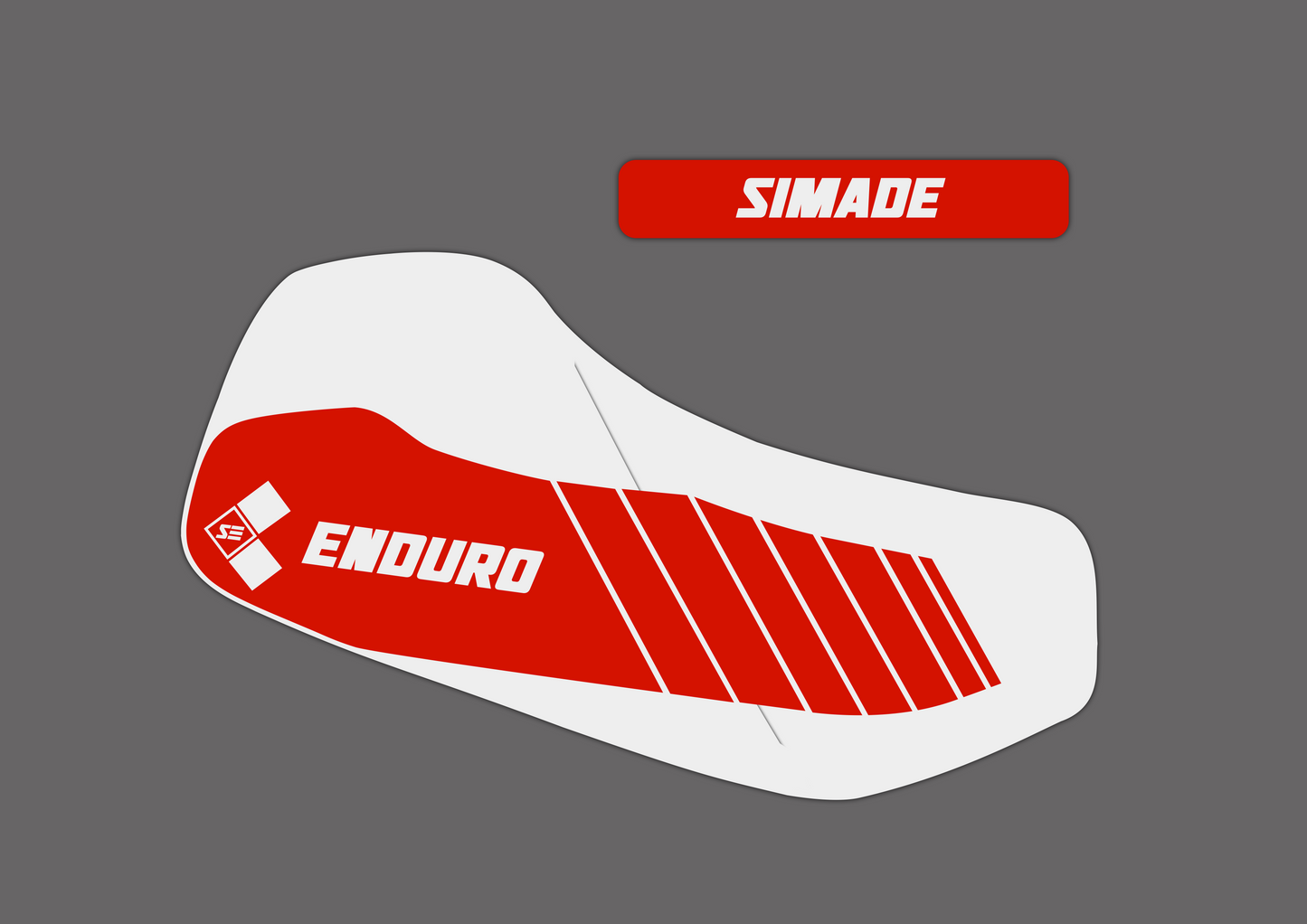 SIMADE 2x 5-teiliges Design "ENDURO" Aufkleber Set für Simson S53 / S83 Tank