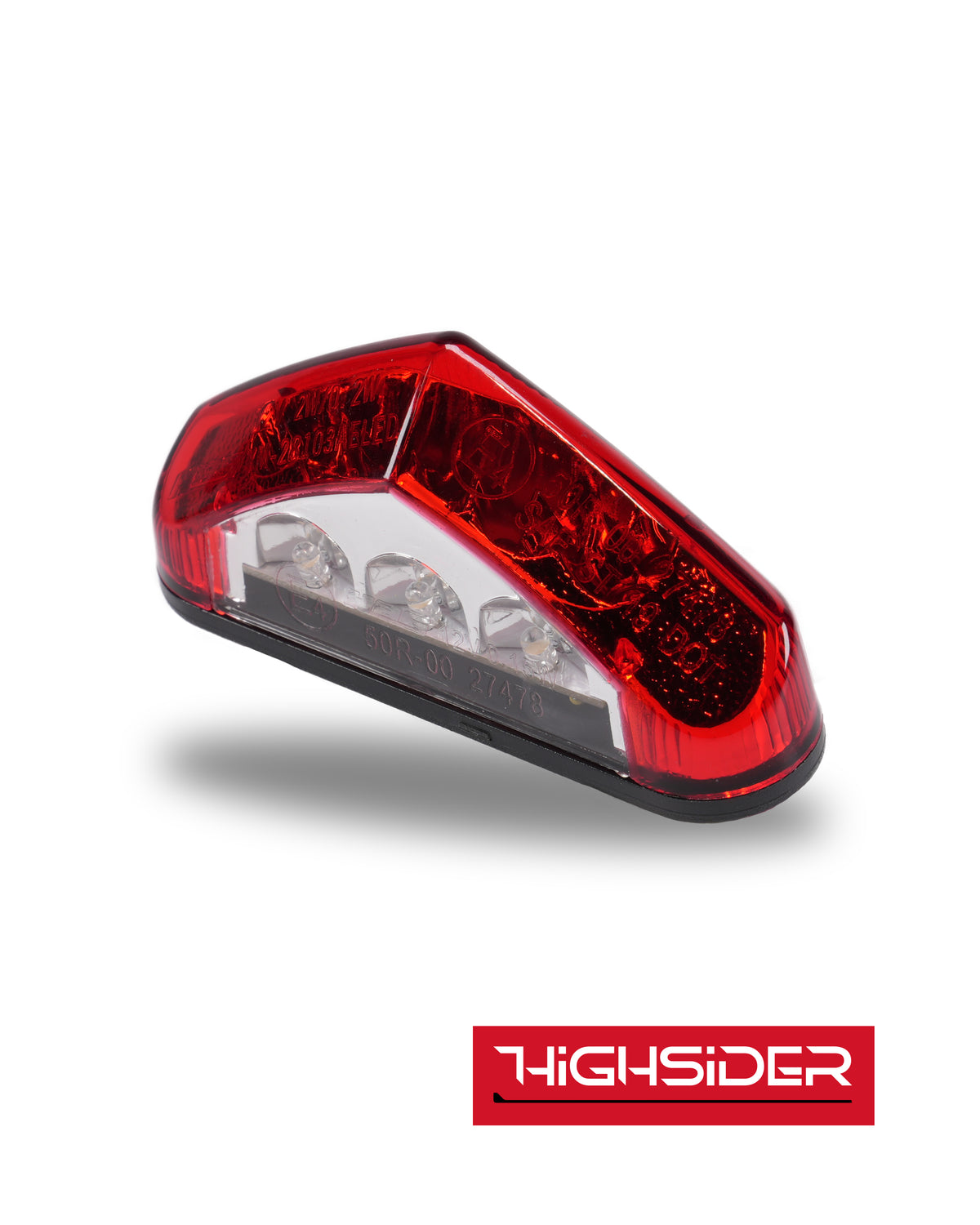 HIGHSIDER smart LED Rücklicht Rot mit Kennzeichenbeleuchtung E-geprüft für Simson S50 S51 S70