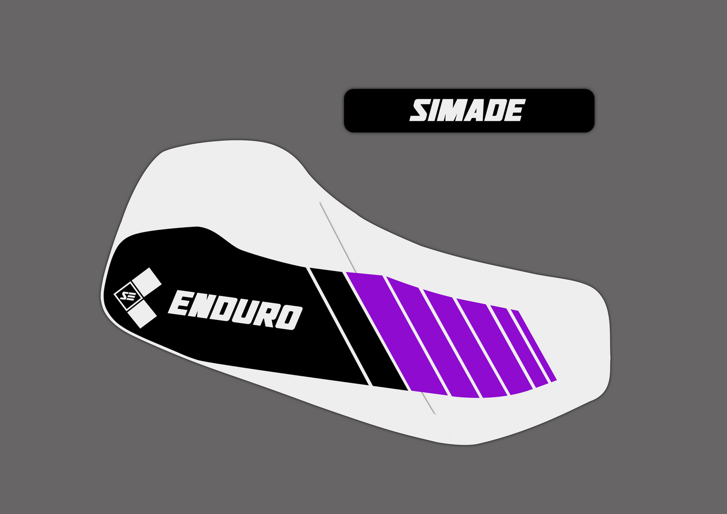 SIMADE 2x 5-teiliges Design "ENDURO" Aufkleber Set für Simson S53 / S83 Tank
